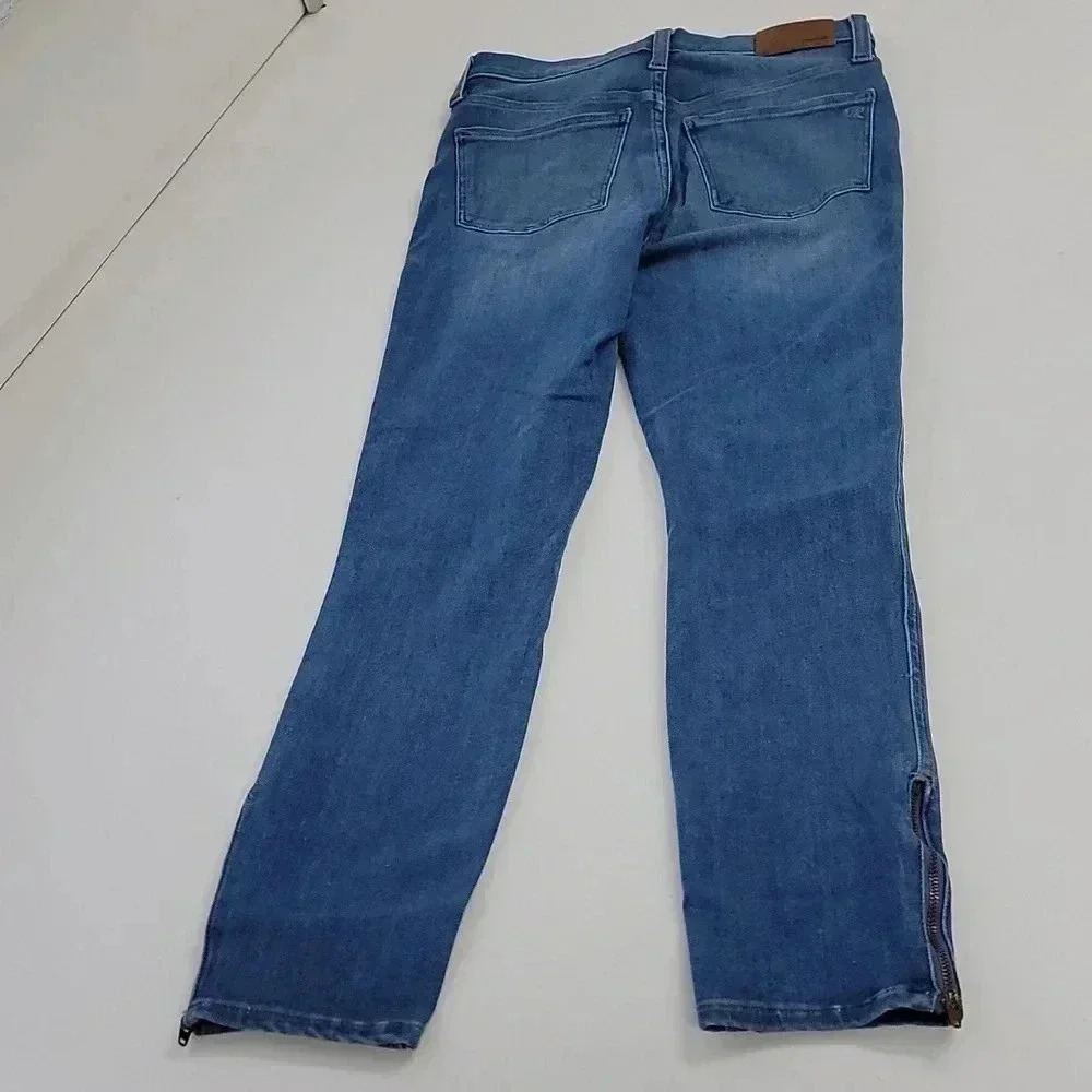 Madewell Stretchy Skinny Jeans Roadtripper Jeggings Zipper Ankle - Picture 11 of 13